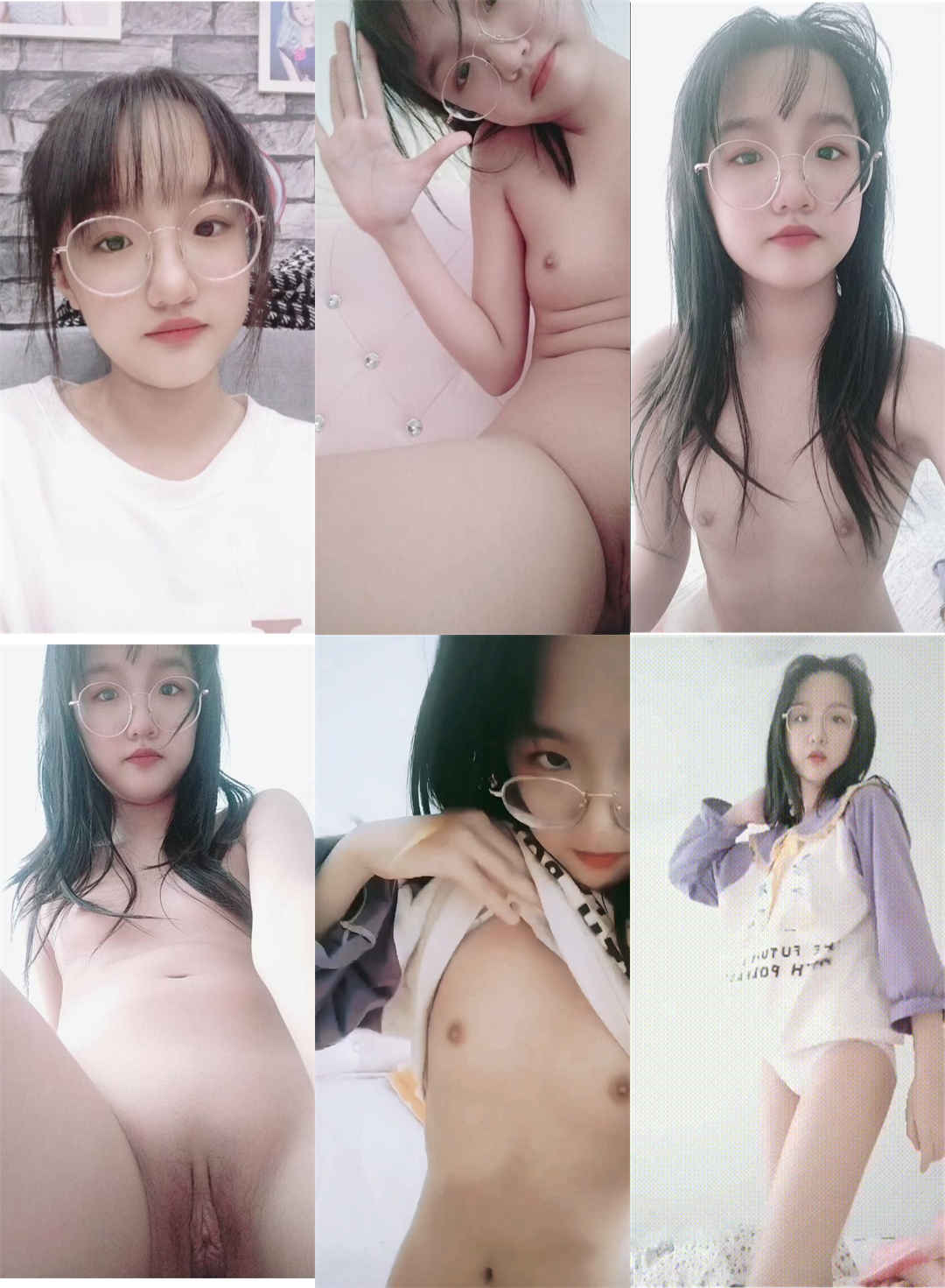 白虎眼镜妹自拍（2.67G）